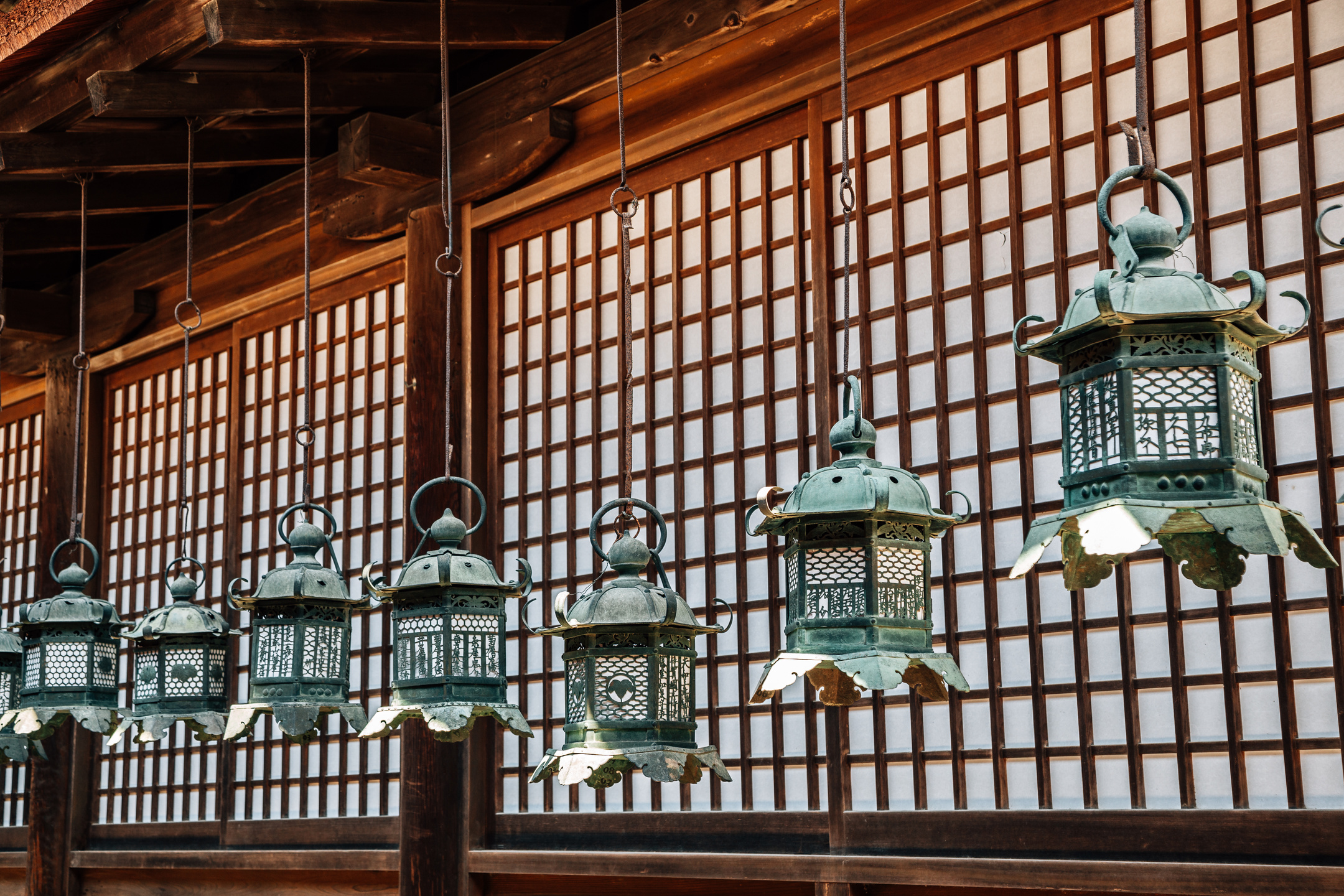 Kasuga Taisha Shrine Traditional Lanterns in Nara, Japan